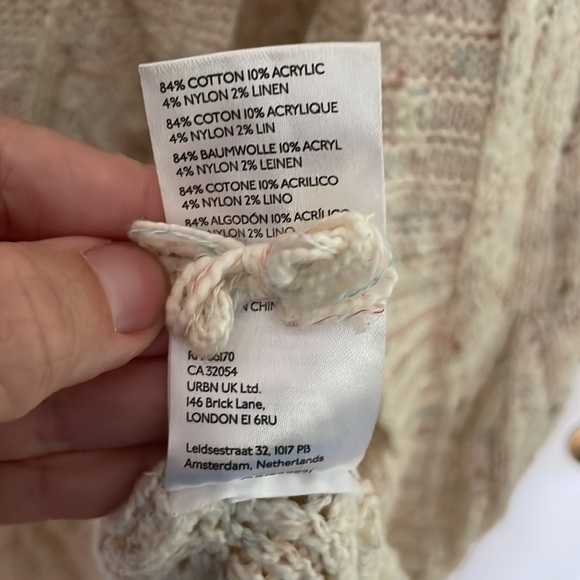 Anthropologie Pilcro Long Pointelle Knit Cardigan Duster - Picture 8 of 8